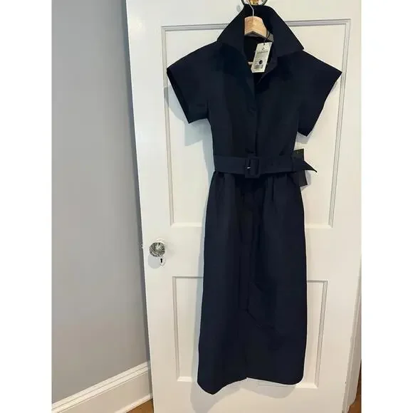 Tuckernuck Navy Chloe Dress$298  NWT Small S - Picture 2 of 3